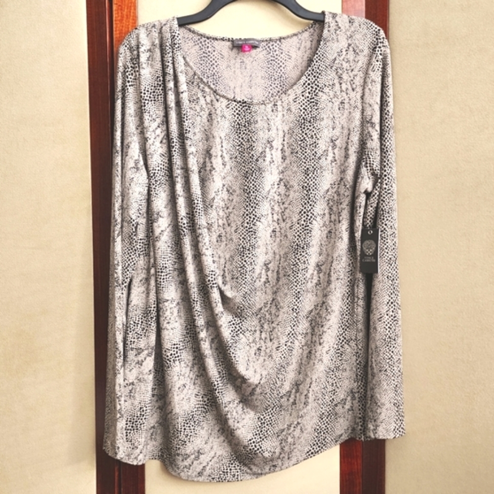 Vince Camuto Drape Front Top XL
